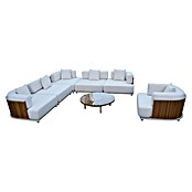 Sunfun Loungemöbel-Set (7 -tlg., Champagner/Holz) | BAUHAUS