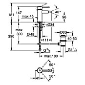 Grohe Essence Bidetarmatur (Chrom, Glänzend)