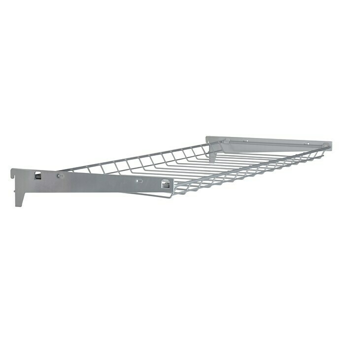 Element System Flaschenkorb80 x 30 cm, Traglast: 18 kg/Boden, Weiß/Aluminium Left Side View