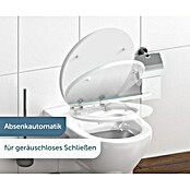 Schütte WC-Sitz Blue Wood (MDF, Türkis/Braun, Mit Absenkautomatik) | BAUHAUS