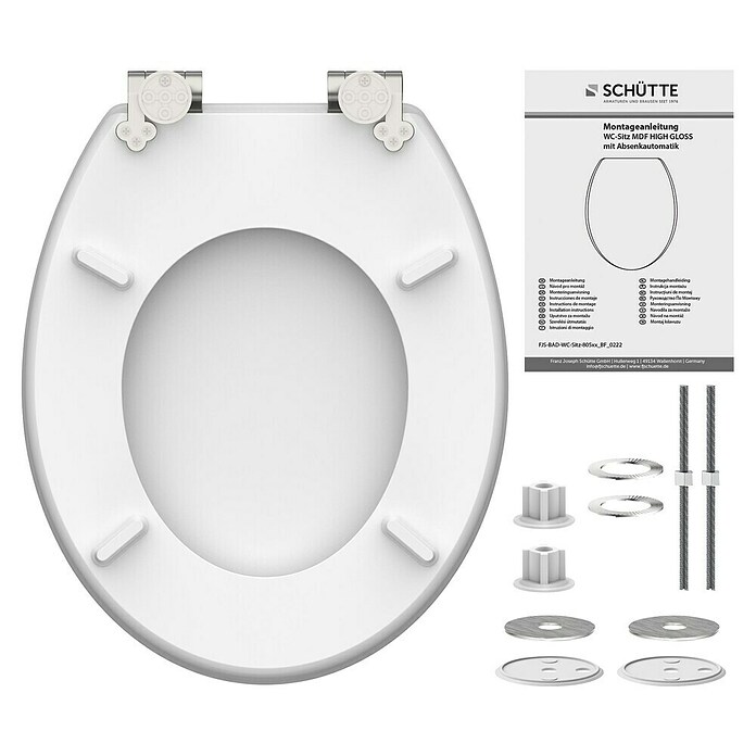 Schütte WC-Sitz Blue Wood (MDF, Türkis/Braun, Mit Absenkautomatik) | BAUHAUS