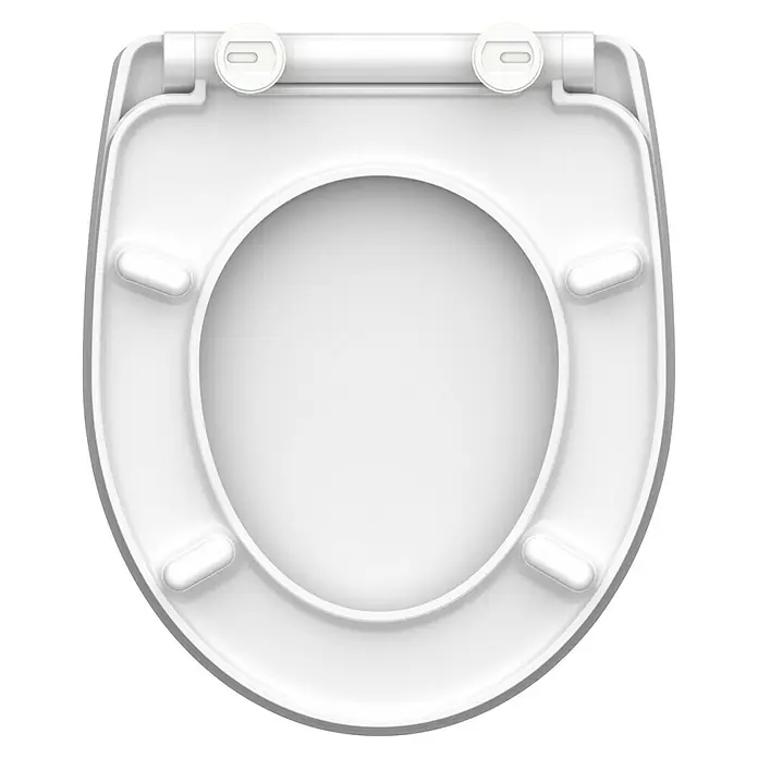Schütte WC-Sitz Iceberg - Duroplast, Blau, Mit Absenkautomatik - Weißer Toilettensitz aus hochwertigem Kunststoff. Der Toilettendeckel ist hygienisch und pflegeleicht und passt in jedes Badezimmer.