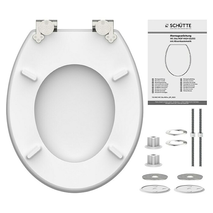 Schütte Tapa de WC Schütte (MDF, Balance, Con caída amortiguada) | BAUHAUS