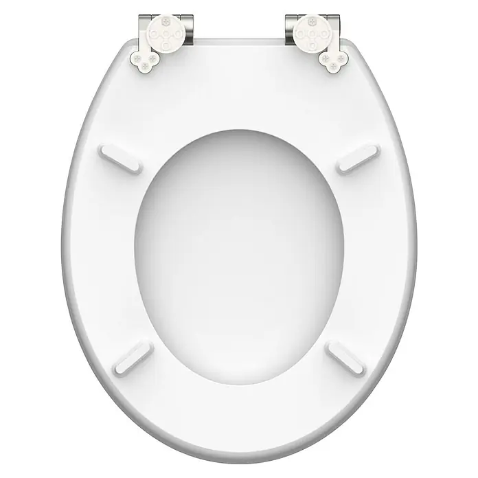 Schütte WC-Sitz Polar Lights - MDF, Blau/Orange, Mit Absenkautomatik - Dieser Toilettensitz in Weiß ist mit praktischen Befestigungen ausgestattet und bietet einen komfortablen Sitz für jedes Badezimmer.