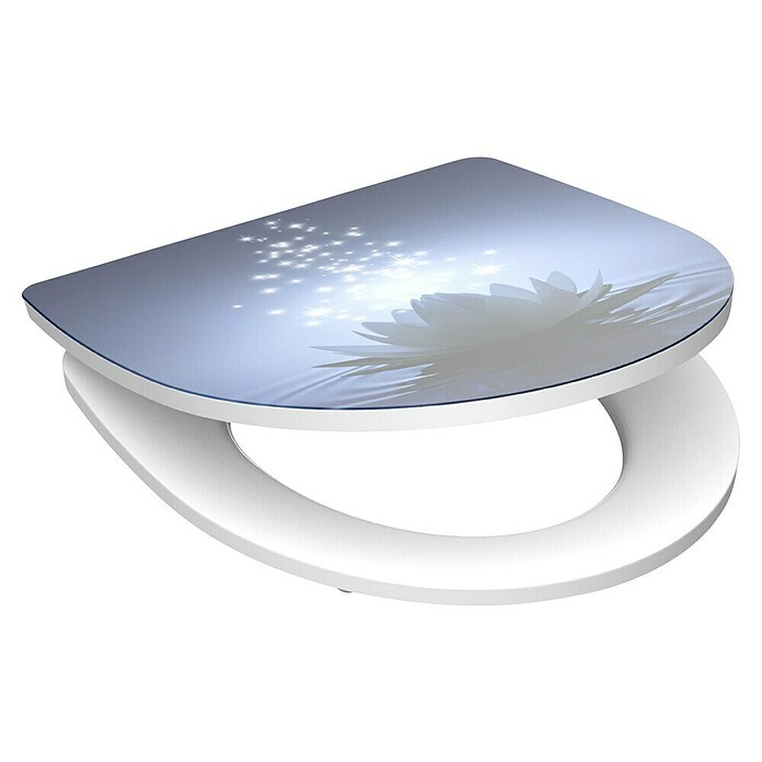 Schütte WC-Sitz Water Lily (Duroplast, Blau, Mit Absenkautomatik) | BAUHAUS