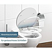 Schütte WC-Sitz Polar Lights (MDF, Blau/Orange, Mit Absenkautomatik) | BAUHAUS