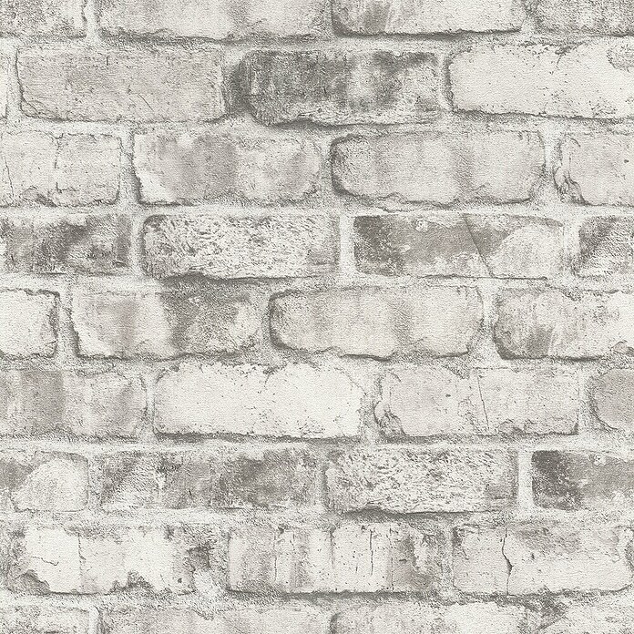 Tesa Rasch Strukturtapete Clayton Backstein (Selbstklebend, Grau, Steinoptik, 6 x 0,53 m) | BAUHAUS