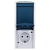Busch-Jaeger Ocean Schalterkombination (2-fach, Senkrecht, Blaugrün, Aufputz, IP44)