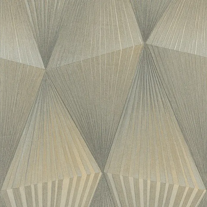 Tesa Rasch Strukturtapete Cairo - Selbstklebend, Greige, 3D-Optik, 6 x 0,53 m - Beige Tapete mit geometrischem Design und dreidimensionaler Optik für moderne Innenräume.