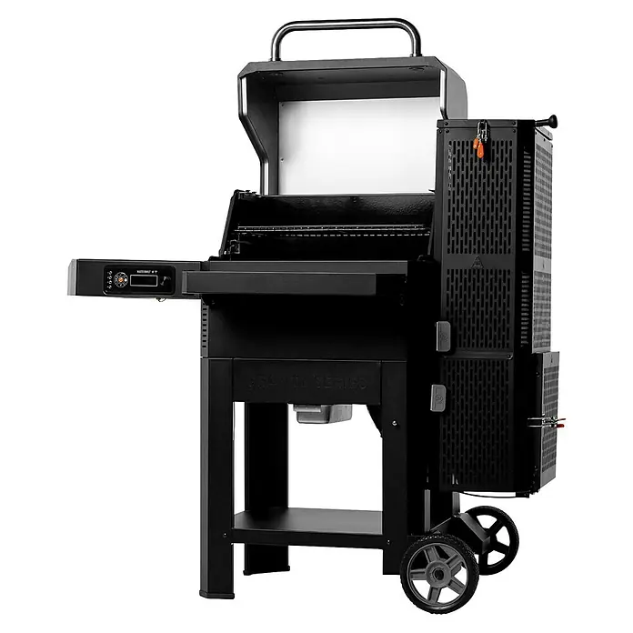 Masterbuilt Holzkohlegrill Gravity 600 - Grillfläche (B x T): 56 x 44 cm, Schwarz - Schwarzer Masterbuilt Gravity Series Holzkohlegrill mit Digitalsteuerung und seitlichem Trichter.