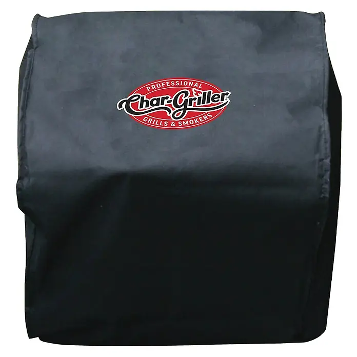 Char-Griller Grill-Schutzhülle - Passend für: Char-Griller Portable Grill Modelle 22424, 72424, E82424 und 924240 - Dunkelgraue Char-Griller Schutzhülle für Grill und Smoker mit Logo.