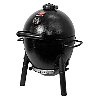 Char-Griller Holzkohlegrill Akorn Jr. Kamado (Durchmesser Grillfläche: 36 cm, Schwarz)
