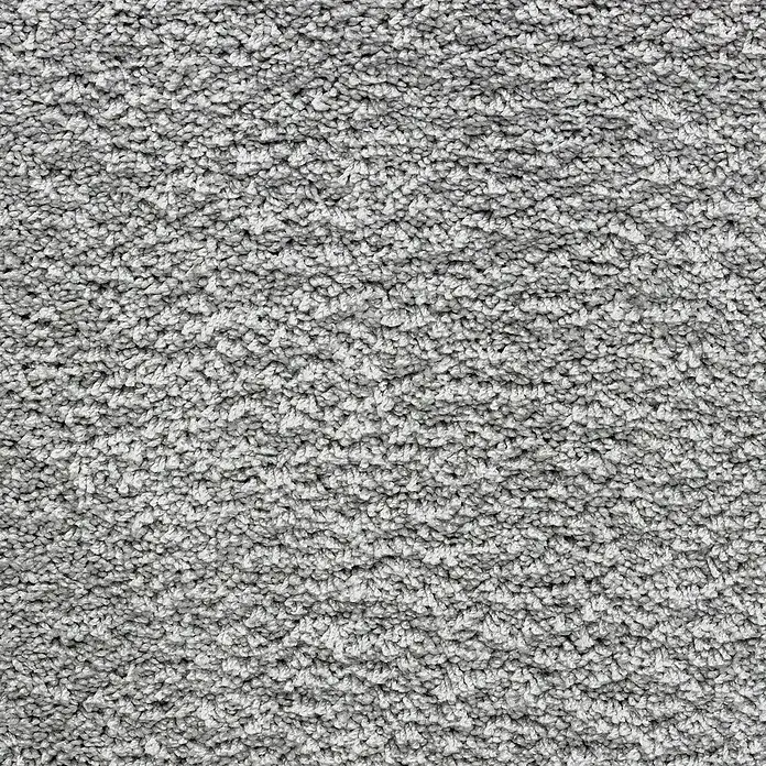 Teppichfliese Amazing - Hochflor, 100 % Polyester, Hellgrau - Graue Hochflorteppich-Textur.