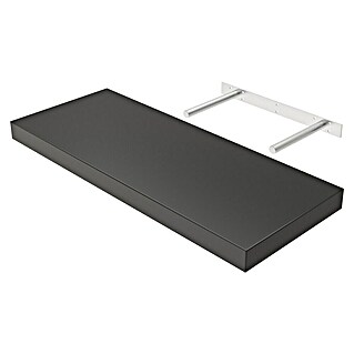 Regalux Wandboard XL4 (L x B x H: 23,5 x 60 x 3,8 cm, Schwarz, Belastbarkeit: 12 kg)