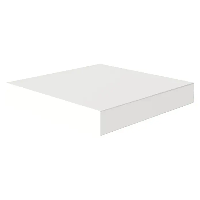 Regalux Wandboard XL4 - L x B x H: 23,5 x 24 x 3,8 cm, Weiß, Belastbarkeit: 5 kg - Nahaufnahme eines schlichten, weißen, würfelförmigen Produkts, das sich ideal für minimalistische Designs oder Produktpräsentationen eignet.