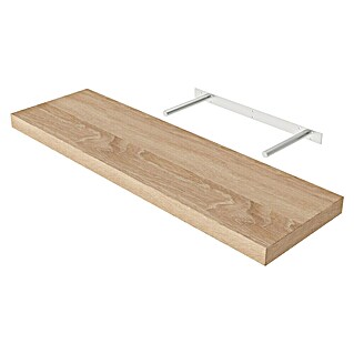 Regalux Wandboard XL4 (L x B x H: 23,5 x 80 x 3,8 cm, Eiche, Belastbarkeit: 12 kg)