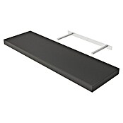 Regalux Wandboard XL4 (24 x 80 x 3,8 cm, Schwarz, Belastbarkeit: 12 kg)