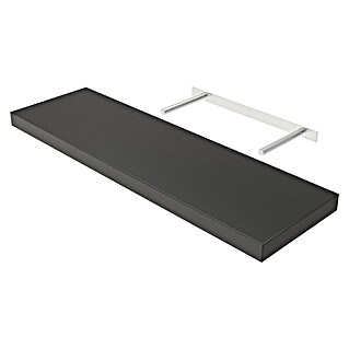 Regalux Wandboard XL4 (L x B x H: 23,5 x 80 x 3,8 cm, Schwarz, Belastbarkeit: 12 kg)