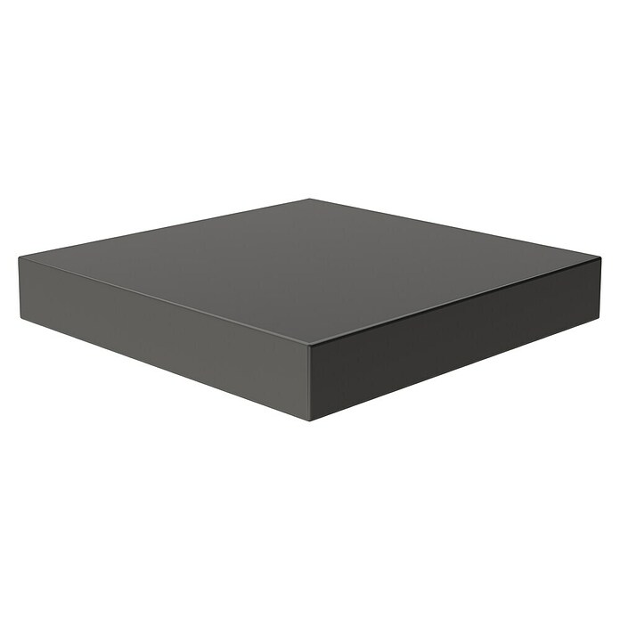 Regalux Wandboard XL4 (24 x 24 x 3,8 cm, Schwarz, Belastbarkeit: 12 kg)
