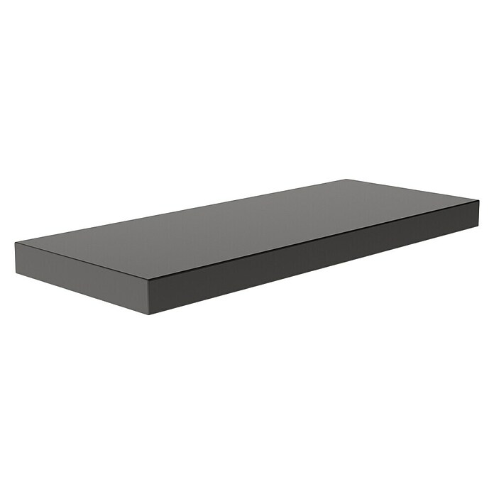 Regalux Wandboard XL4 (24 x 60 x 3,8 cm, Schwarz, Belastbarkeit: 12 kg)