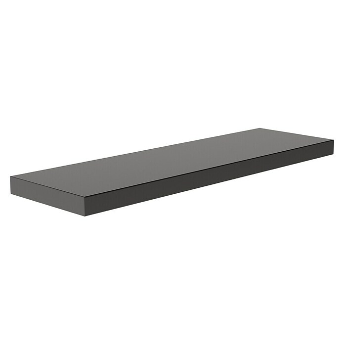 Regalux Wandboard XL4 (24 x 80 x 3,8 cm, Schwarz, Belastbarkeit: 12 kg)