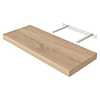 Regalux Wandboard XL4 (L x B x H: 23,5 x 60 x 3,8 cm, Eiche, Belastbarkeit: 12 kg)