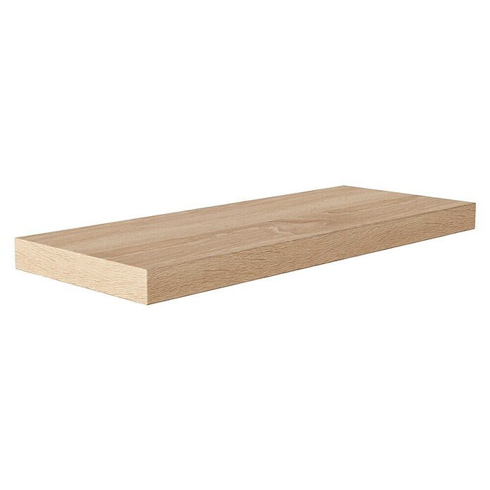 Regalux Wandboard (24 x 60 x 3,8 cm, Eiche, Belastbarkeit: 12 kg)