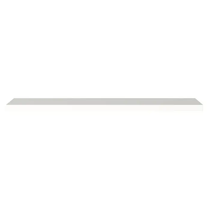 Regalux Wandboard XL4 - L x B x H: 23,5 x 118 x 3,8 cm, Weiß, Belastbarkeit: 12 kg - Nahaufnahme einer Dunstabzugshaube in elegantem Weiß- und Silbertönen, die modernes Design und Funktionalität vereint.