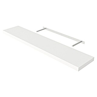 Regalux Wandboard XL4 (L x B x H: 23,5 x 118 x 3,8 cm, Weiß, Belastbarkeit: 12 kg)