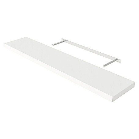 Regalux Wandboard XL4 (L x B x H: 23,5 x 118 x 3,8 cm, Weiß)