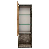 Lanzet Dune Midischrank (B x T x H: 40,3 x 32,5 x 121,6 cm, Grau-Marmor/Berg Eiche, DIN Anschlag: Links) | BAUHAUS