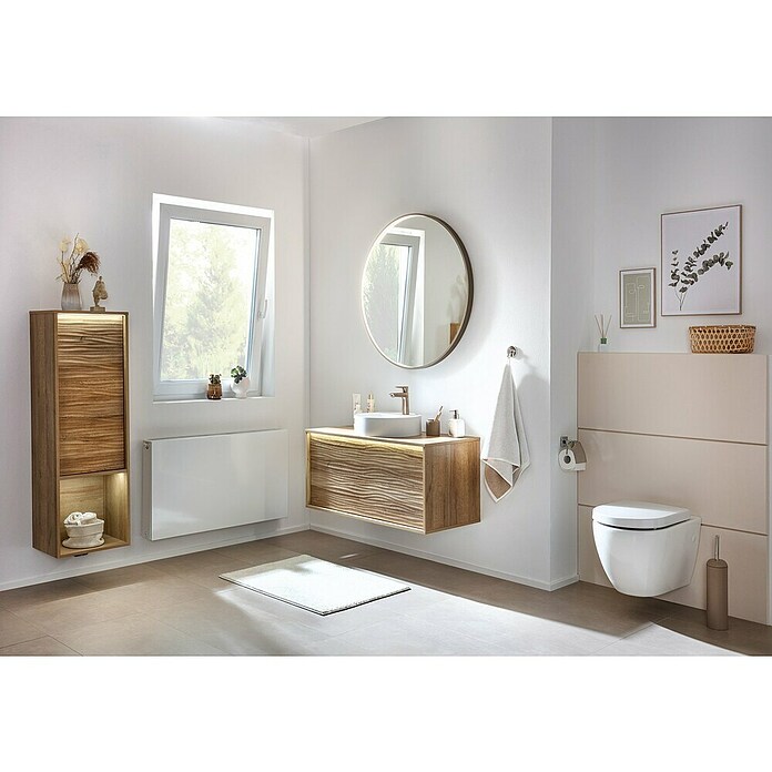 Lanzet Dune Midischrank (B x T x H: 40,3 x 32,5 x 121,6 cm, Berg Eiche, DIN Anschlag: Links) | BAUHAUS