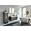 Lanzet Dune Midischrank (B x T x H: 40,3 x 32,5 x 121,6 cm, Grau-Marmor, DIN Anschlag: Links) | BAUHAUS