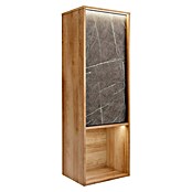 Lanzet Dune Midischrank (B x T x H: 40,3 x 32,5 x 121,6 cm, Berg Eiche/Grau-Marmor, DIN Anschlag: Links) | BAUHAUS