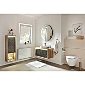 Lanzet Dune Midischrank (B x T x H: 40,3 x 32,5 x 121,6 cm, Berg Eiche/Grau-Marmor, DIN Anschlag: Links) | BAUHAUS