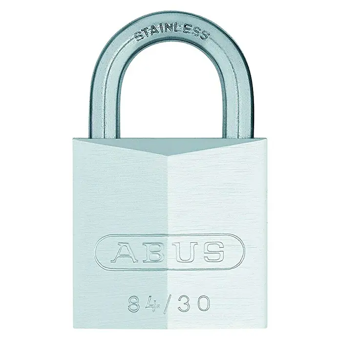 Abus Candado 84IB/30 - An x Al: 28 x 47 mm, Latón - Candado de acero inoxidable Abus 84/30, un producto de seguridad robusto y confiable para uso en interiores y exteriores.