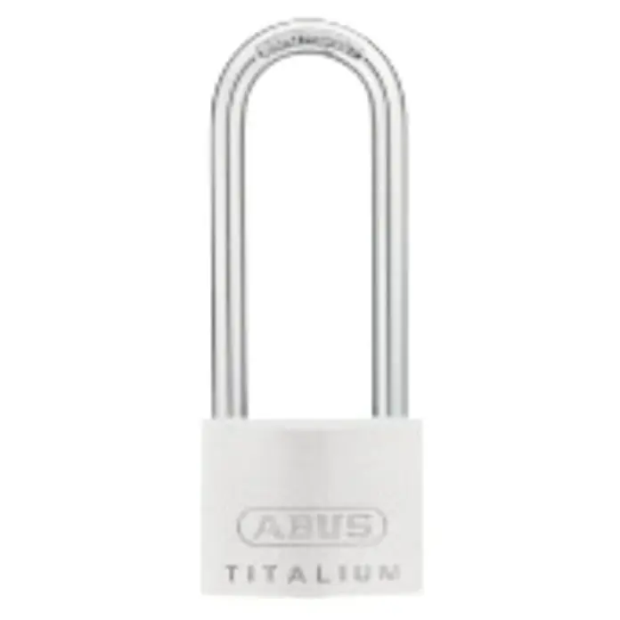 Abus Titalium Candado 64TI/50HB80 - An x Al: 50 x 128 mm, Arco extra alto - Candado ABUS TITALIUM: Candado robusto que proporciona seguridad fiable, ideal para diversas necesidades de seguridad.