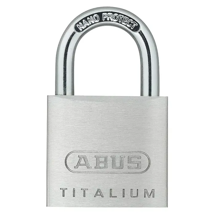Abus Titalium Candado 64TI/30 - An x Al: 30 x 50 mm, Material estribo: Acero especial endurecido - El candado ABUS TITALIUM con NANO PROTECT es un candado robusto y ligero para un uso versátil.