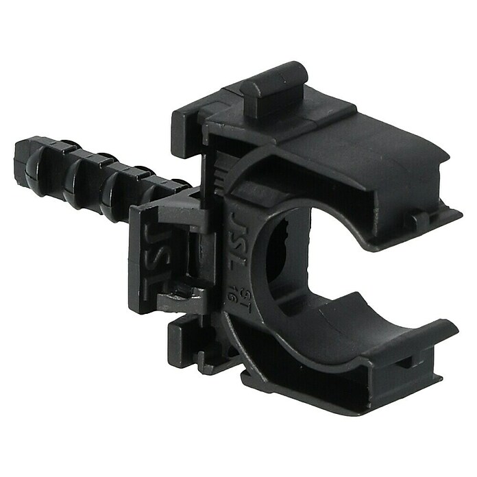 Buisclip EURO 16mm 10ST Zwart (Kunststof, 10 st.) | BAUHAUS