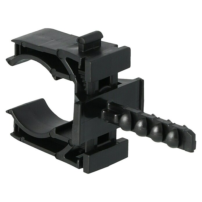 Buisclip EURO 20mm 50ST Zwart (Kunststof, 50 st.) | BAUHAUS