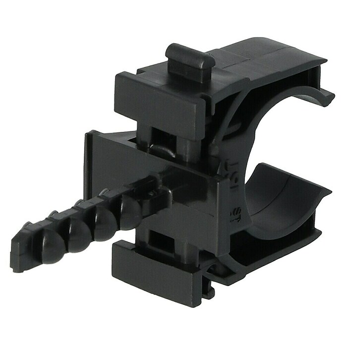 Buisclip EURO 20mm 50ST Zwart (Kunststof, 50 st.) | BAUHAUS