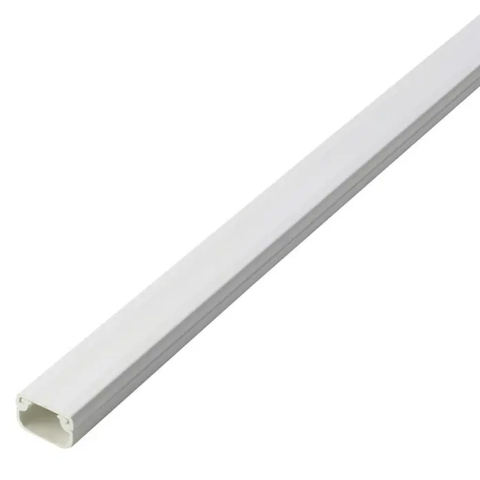 Inofix Canaleta para cables adhesiva - L x An x Al: 200 x 1,6 x 1 cm, Blanco - Canaleta de cables de plástico blanco para una gestión ordenada de los cables en interiores. Ideal para uso doméstico y de oficina.