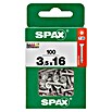 Spax Universalschraube T-Star plus (Ø x L: 3,5 x 16 mm, WIROX Oberfläche, T-Star plus, 100 Stk.)
