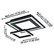 Eglo connect.z Led-plafondlamp SAVATARILA-Z (l x b x h: 45 x 45 x 7 cm, Dimbaar) | BAUHAUS