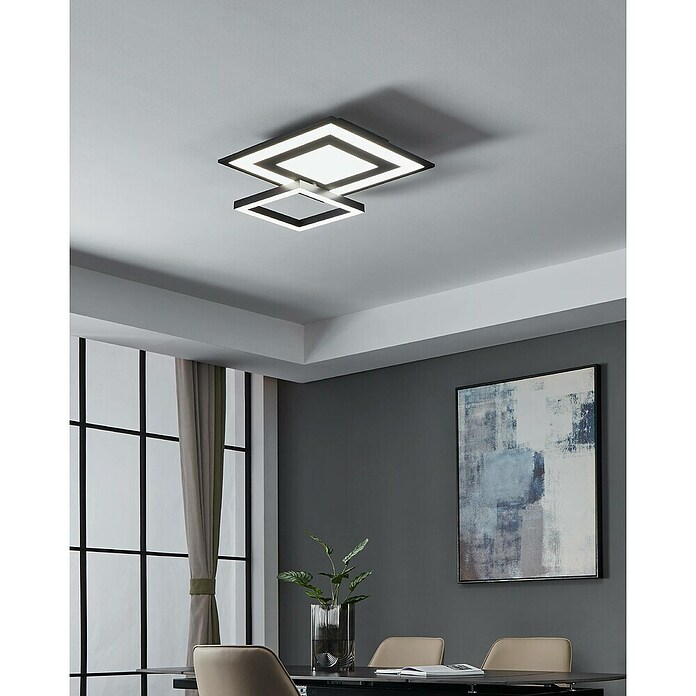 Eglo connect.z Led-plafondlamp SAVATARILA-Z (l x b x h: 45 x 45 x 7 cm, Dimbaar) | BAUHAUS