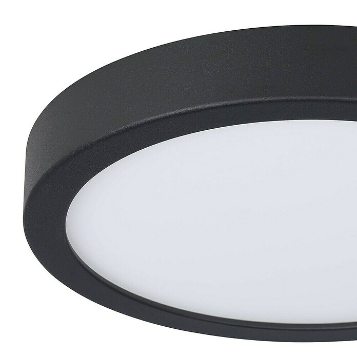 Led-plafondlamp FUEVA-Z (Ø x h: 21 x 2,8 cm, Zwart) | BAUHAUS