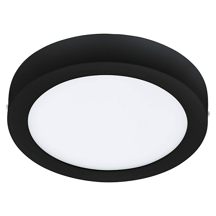 Led-plafondlamp FUEVA-Z (Ø x h: 21 x 2,8 cm, Zwart) | BAUHAUS