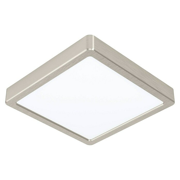 Eglo connect.z Led-plafondlamp FUEVA-Z (l x b x h: 21 x 21 x 2,8 cm, Dimbaar, Nikkel) | BAUHAUS