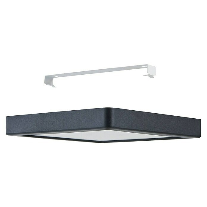 Eglo connect.z Led-plafondlamp FUEVA-Z (l x b x h: 21 x 21 x 2,8 cm, Dimbaar, Zwart) | BAUHAUS