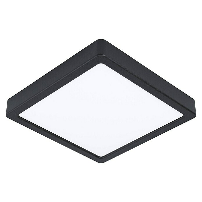 Eglo connect.z Led-plafondlamp FUEVA-Z (l x b x h: 21 x 21 x 2,8 cm, Dimbaar, Zwart) | BAUHAUS
